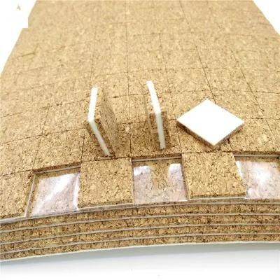 Self-Adhesive Cork Buttons Pads with Foam Cling Backing to Protect Glass Cork Spacer