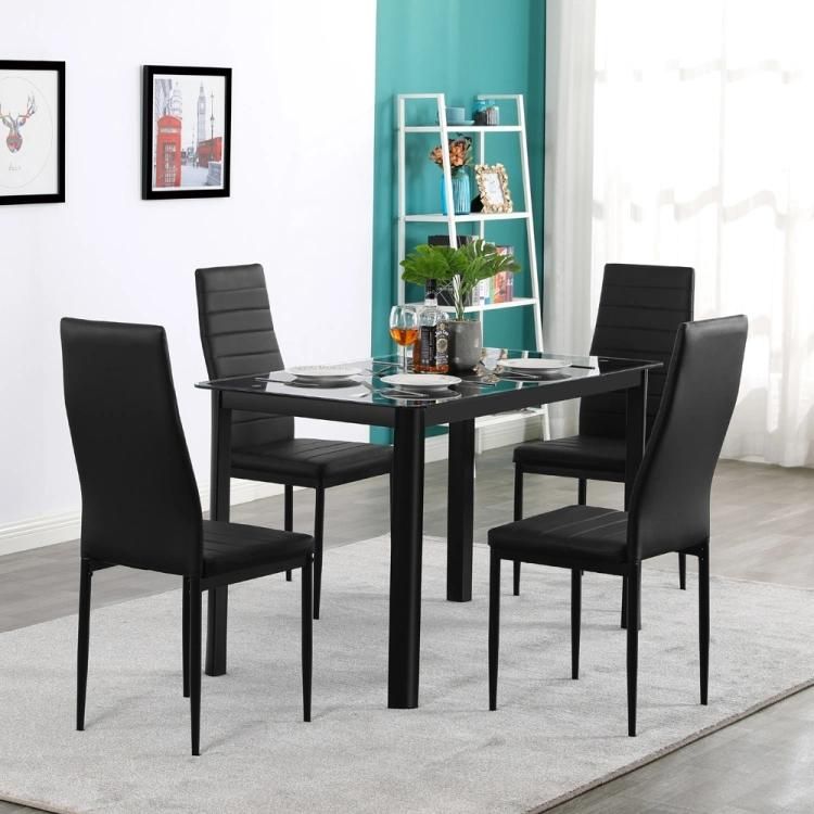 Modern Dining Furniture Tempered Glass Dining Table