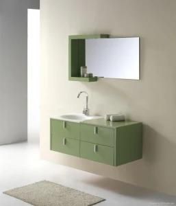 Green PVC 48 Bathroom Vanity with One Glass (GBP024)