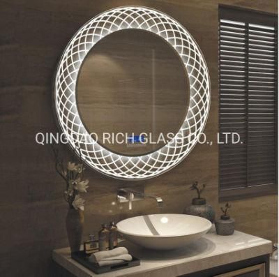 Decorative Wall LED Backlit Bathroom Mirrors with Backlights in Modern Home Round Mirror