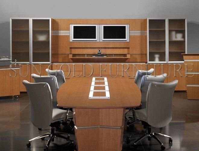 Office Furniture New Design Medium Size Wooden Conference Table (SZ-MTT090)