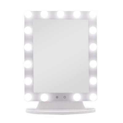 Hollywood Vanity LED Bulb Mirror Cosmetic Tabletops Lighted Compact Makeup