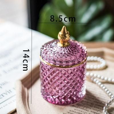 Luxury Aromatherapy Candle Scented Soy Wax Scented Glass Candle Gift Pink Green White Golden Glass Candle Jar Candle Holder