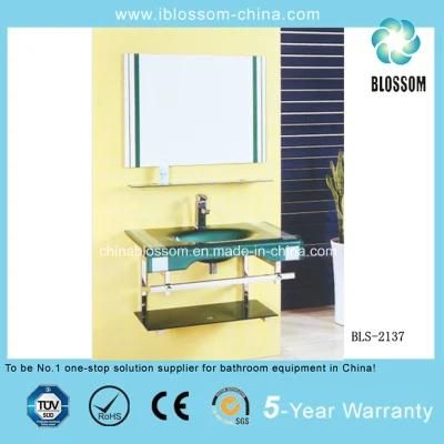 Glass Sink Bathroom Vanity (BLS-2137)