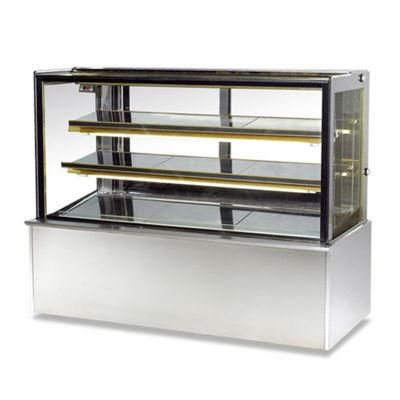 Double Arc Cake Chiller Showcase Glass Cooling Showcase Bakery Cake Display Showcases