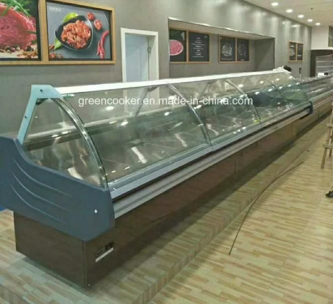 Commercial Meat Display Showcase Meat Freezer Butcher Equipment