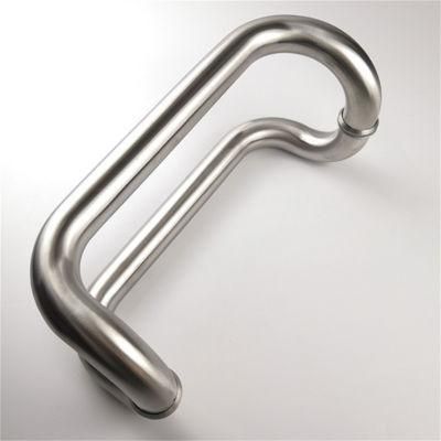 Stainless Steel 304 Pull Push Tube Glass Bathroom Door Handle