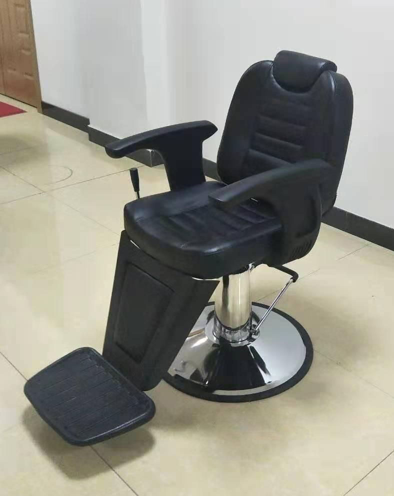 Hl-1008 2021 Salon Barber Chair for Man or Woman with Stainless Steel Armrest and Aluminum Pedal