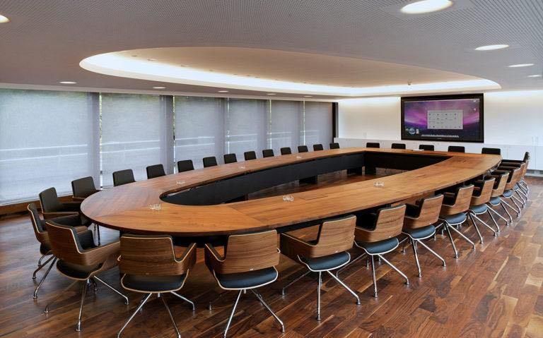 High End White Office Furniture Conference Table Boardroom Meeting Table