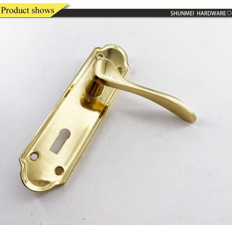 Spain Design for Brass Brass Lever Door Handle for Wooden Door