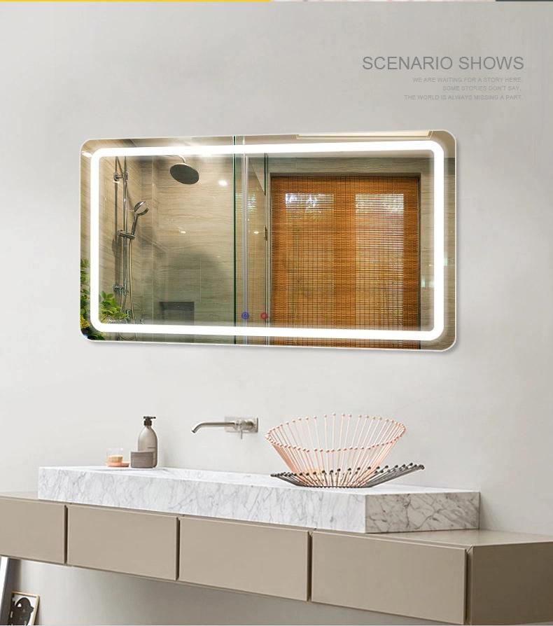 LED Lighted Bathroom Defogger Mirror with Sensor Switch