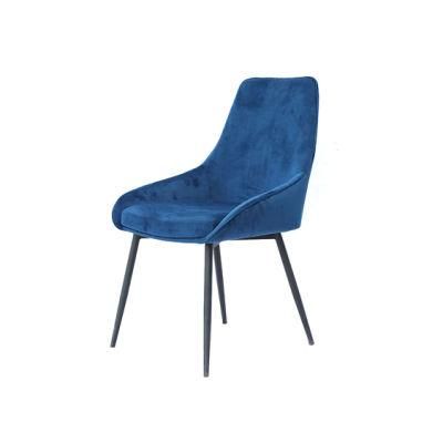 Bar Restaurant Meeting Living Room Furniture Velvet Fabric Spraying Dining Chair