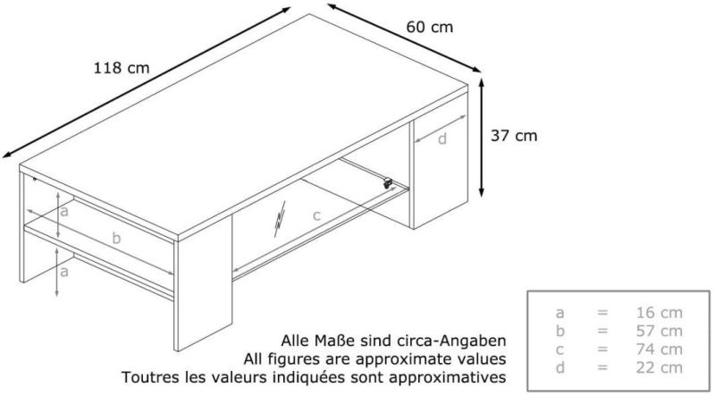 New Design Simple Wood for Living Room Center Floating Coffee Table