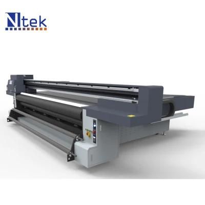 Hybrid Flatbed with Roll to Roll Ntek 3D Metal Printing Machine 2513 UV Flatbed Printer