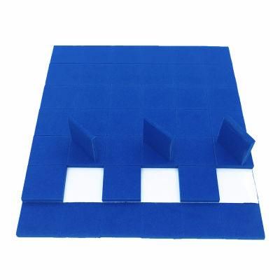 Blue Adhesive EVA Foam Padding for Glass Shipping Pad on Sheets 25*25*3mm