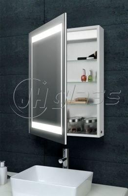 Lighted Rustproof Bathroom Furniture Aluminum MDF PVC Mirror Cabinet with High Quality