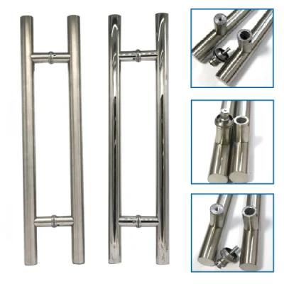 Mercantile Double Side Stainless Steel Sliding Glass Door Handle