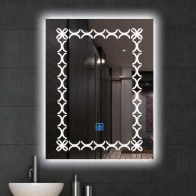 Wall Mirror Best Quality Anti-Fog Modern LED Light Cosmetic Silver Glass Furniture Bathroom Mirror