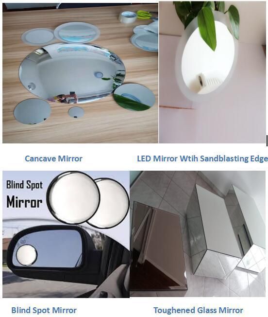 Interior Applications Aluminium Glass Mirror, Aluminium Coated Glass Mirror 1.8mm 2mm 3mm 4mm 5mm 6mm