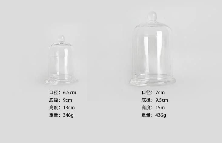 Wholesale Customized Crystal Wedding Bell Glass Candle Holder