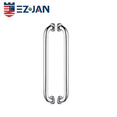 Stainless Steel Polished Double Side Tempered Glass Door Pull Handles