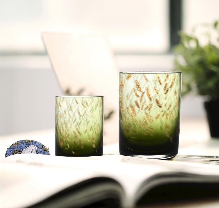 Luxury Empty Glass Candle Holder Glass Tumblers for Scented Candles