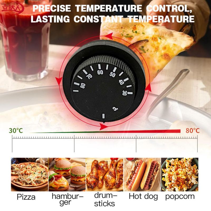 Stainless Steel and Glass Warming Showcase Various Food Warming Showcase