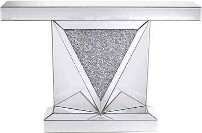 Hot Selling Diamond Crushed Furniture Mirrored Console Table