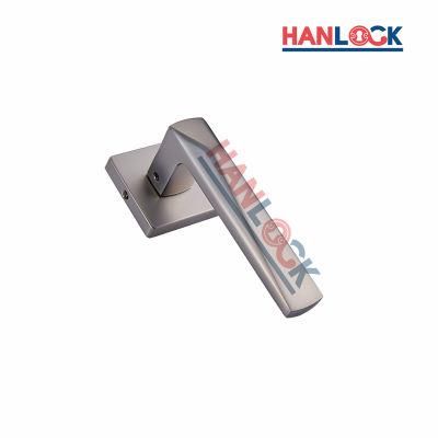 China Hardware Glass Door Handle Polished Zinc Alloy Finish House Metal Door Handle