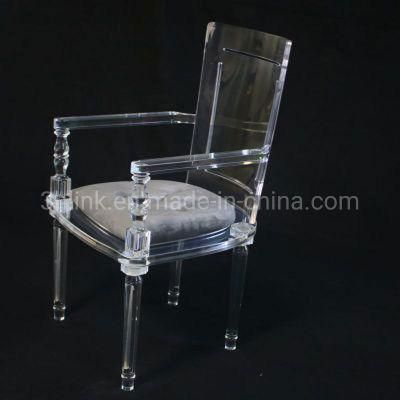 Acrylic Hotel Chair Clear Dining Chair Plexiglass Furniture Glass Chair