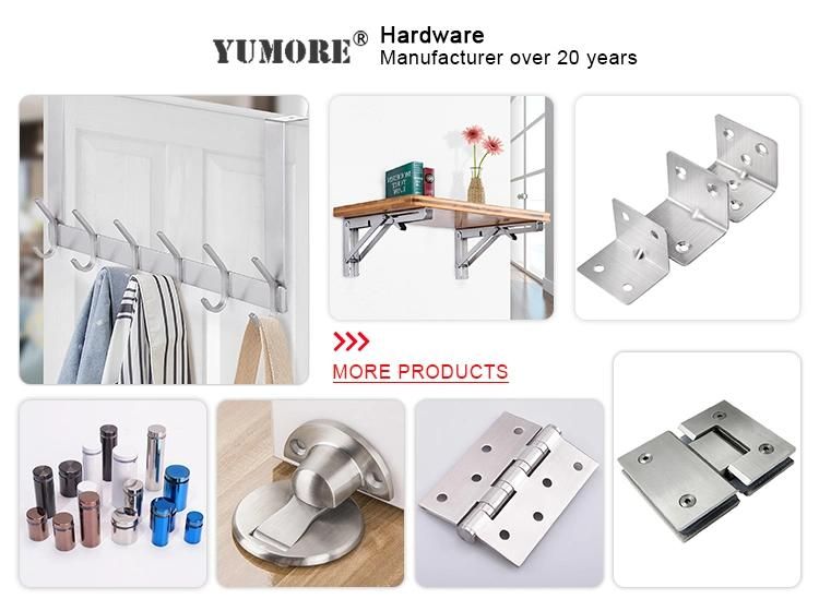 Furniture Metal Cabinet Folding Stainless Steel Glass Self Closing Door Hinge