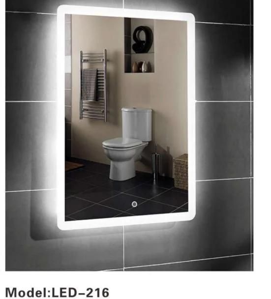 Frameless American Simple Silver Smart Bathroom Cabinet Wall Mirror