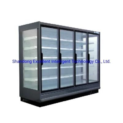 Supermarket Refrigerator Commercial Upright Glass Door Chiller Cabinet for Frozen Food Freezer
