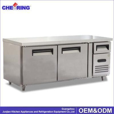 High Quality Stainless Steel Worktable Refrigerator with Ce