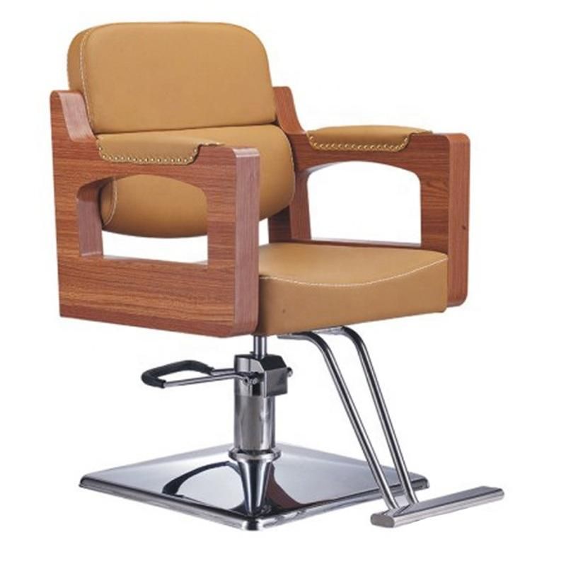 Salon Barber Chair Hl-9248 for Man or Woman with Stainless Steel Armrest and Aluminum Pedal