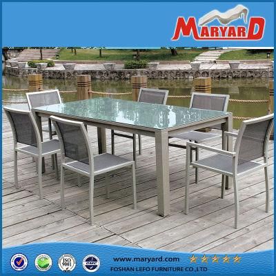 Modern Design Dining Chair and Teak Tabletop / Leisure Outdoor Furniture Table and Chair