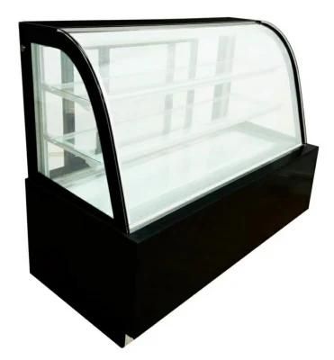 Air Cooling Curved Display Bread Showcase/Custom Made Commercial Cake Display Cabinet Counter/Cake Showcase