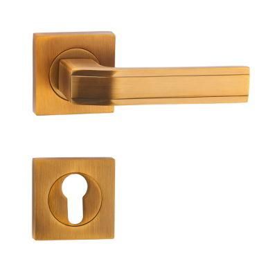 Aluminium Handle Zinc Rosette for Wooden Door