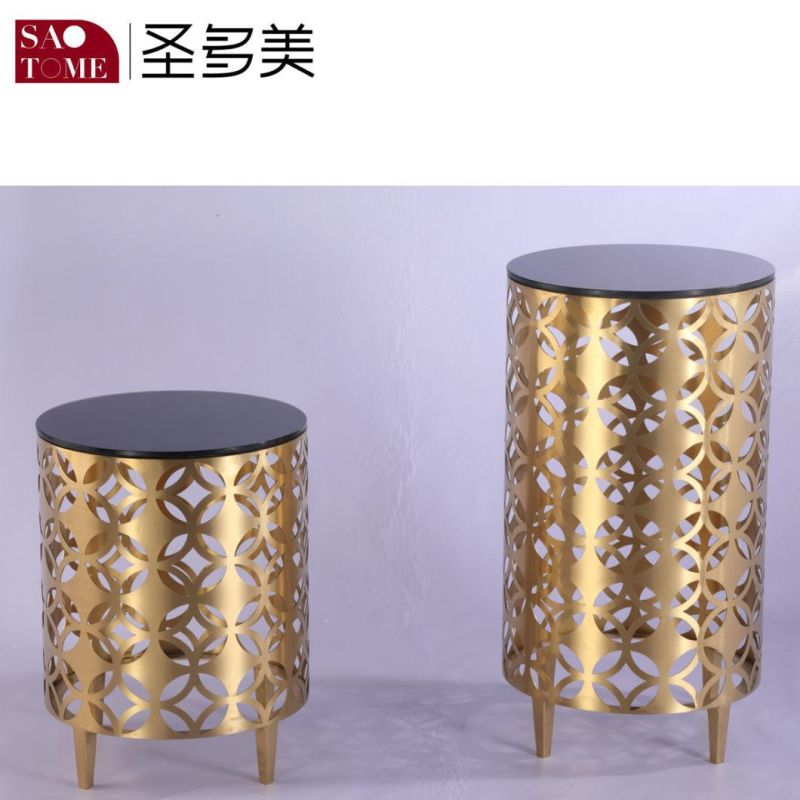 Modern Popular New Stainless Steel Glass End Table