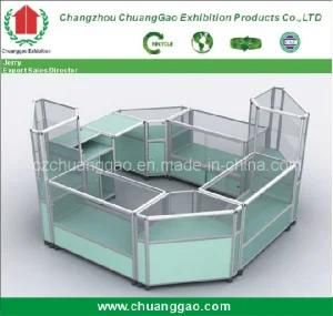 Aluminum Exhibition Counter Showcase Display Cabinet