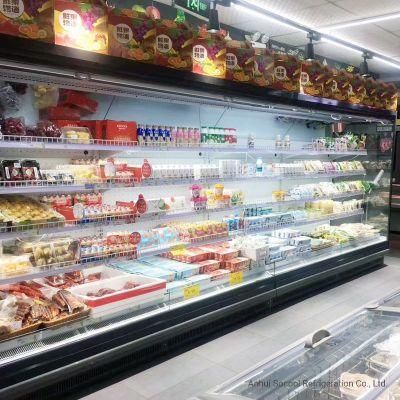Commercial Refrigerated Cabinet with Full Glass Sides and Side Mounted Lights