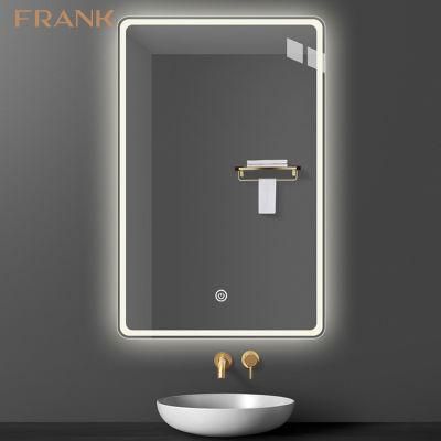 Luxury Rectangle Backlit LED White Light Bathroom Mirror