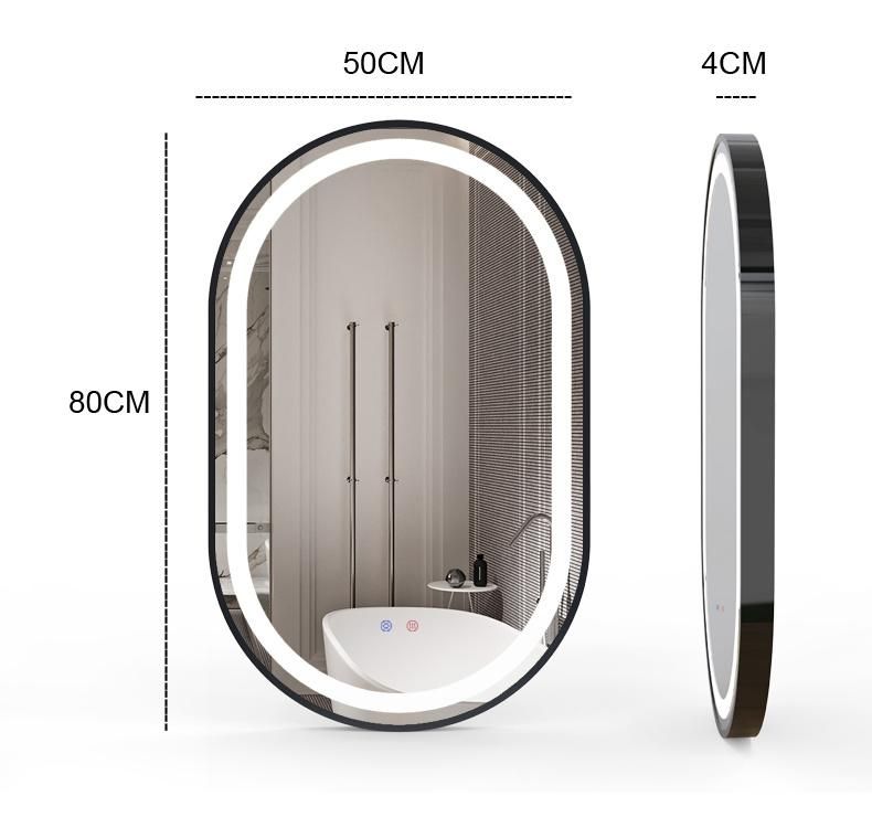 High-End Smart Glass LED Bathroom Mirror Ring Light Mirror
