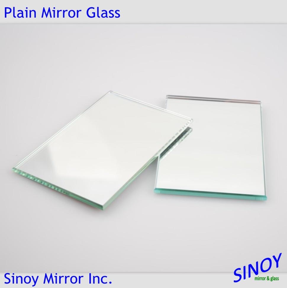 High Polished Edge Silver Mirror Glass Sheet Straight/Round/Beveled