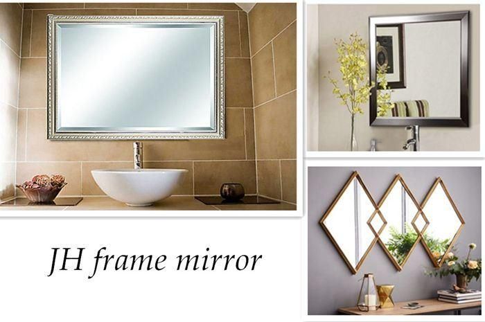 4mm, 5mm, Bathroom Beveled Silver Mirror