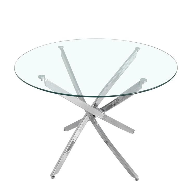 Glass Dining Table Coffee Table Side Table OEM Stainless Steel