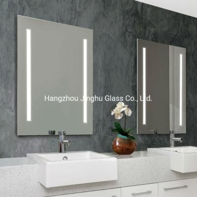 Modern Design Bathroom Mirror Vanity Too LED Lighted Backlit Mirror with Defogger