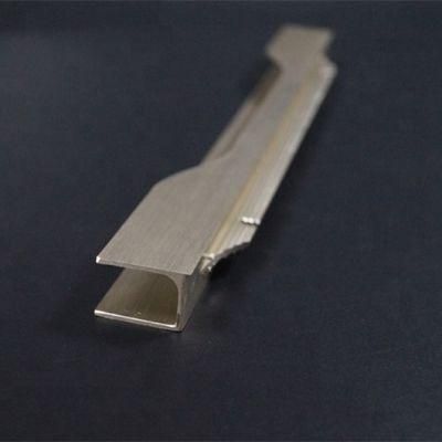 Aluminium Extrusion Handle Cabinet Use Hair Line Surface Customized Shape