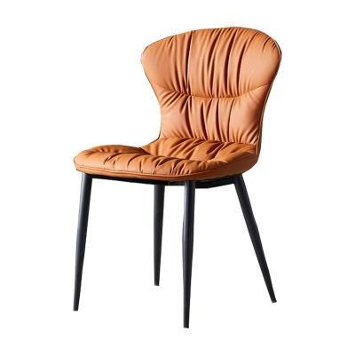 Wholesales Modern Hotel Metal PU Leather Dining Chair Cheap Home Furniture Chairs