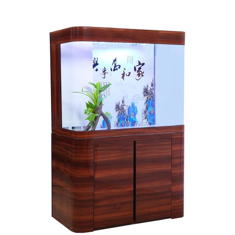 Glass Large Aquarium Arowana Fish Tank Base Cabinet Ecological Landscape